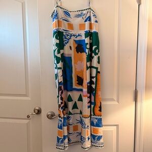 Colorful Patterned Maxi Dress